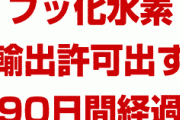 【速報】半導体の不純物除去に使うフッ化水素の輸出許可、結局出ず！　審査期間の90日が本日終了！　今月から韓国経済パニック状態か！