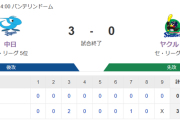 【試合結果】ヤクルト0-3中日　小川6回2失点　完封負け