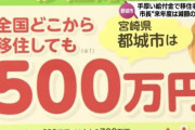 宮崎県都城市「全国どこから移住しても500万円あげます」→結果ｗｗｗｗｗ