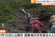 今月10日に山開きした富士山・静岡側、すでに死者4人……