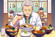 世論「ラーメン、カレーライス、カツ丼のような料理ばかり食べる中年男性は恥ずかしい」