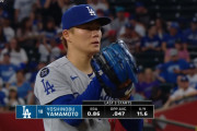 山本由伸シーズン終了、被打率.183(MLB1位)