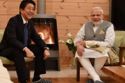 インド、モディ首相　India Loves You  @AbeShinzo 、インドネシア・ジョーコ大統領、シンガポールの首相 リー・シェンロン