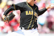 【阪神】先発岩貞が3回2死から先制許す。長野に適時打浴びる。