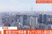 【速報】東京都のコロナ感染者、1200人超えの見通し