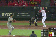 【広島対阪神2回戦】広島・デビッドソン、阪神・西純矢から第２号２ランホームラン！リードを３点に広げる！！！！！