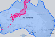 オーストラリアは日本の20倍の大きさだからな？