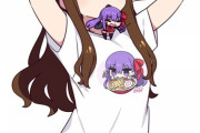 【FGO】ＢＢちゃんＴシャツを着たザビ子！！　ミニＢＢちゃんもかわいいなw