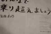指原さん新聞一面広告出す