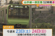 JR東日本「山手線止めるから注意してな」日本人「いやぁあああなんで止まってるのぉおおおおお！？」