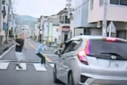【静岡】横断歩道の夫婦をはねかけた無茶苦茶なフィットが目撃される。