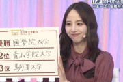 【乃木坂46】この結果は凄い・・・佐藤楓『第56回全日本大学駅伝』順位予想→結果がこちら