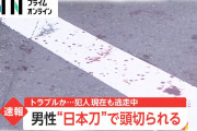 男性が日本刀で頭を切られる、犯人逃走中　神奈川・厚木市