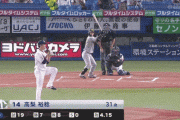 ヤクルト０ー１阪神　1回表　中野拓夢　第5号先頭打者ホームラン