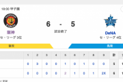 セ･リーグ T 6x-5 DB [7/7]　阪神連勝　サヨナラ勝ち！　DeNA渡会悪送球