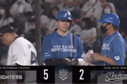 【vs.ロッテ】日ハム、5回に清水のタイムリーでリードを3点に広げる！