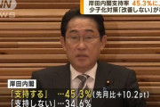 岸田内閣支持率が45.3％に上昇　ANN世論調査