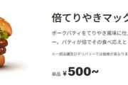 【朗報】倍てりやきマックバーガー、安すぎるｗｗｗｗｗｗｗｗｗｗｗｗ