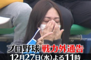 「プロ野球戦力外通告」12/27に放送！