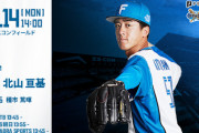 北山亘基 10月14日パーソル CS パ 第3戦 予告先発！ 14:00～