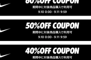 NIKE楽天市場 40%OFF｜50%OFF｜60％OFFクーポン出現中！対象品変わったよ！