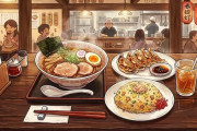 【朗報】この安っぽいラーメンセットを見てよ