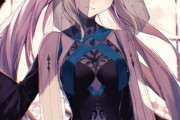 【FGO】モルガン様イラスト！！　冬の女王霊衣のモルガン様、素敵です！！