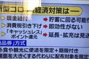 【悲報】政府「現金給付は中止します。その代わりに旅行と外食限定の商品券を配布します。」自国民見殺しにする気満々でワロタｗｗｗ