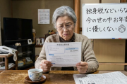 65歳女性（年金8万6千円）「独身税などいらない。今の世の中お年寄りに優しくない👵」