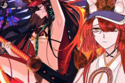 【FGO】水着ノッブと馬琴さん！！　複雑そうな表情だなw