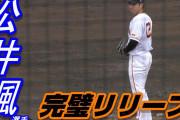 【動画】巨人育成1位・松井颯　二軍防御率1.26！