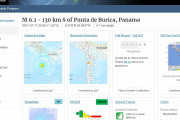 【地震】パナマで「M6.1」の地震発生