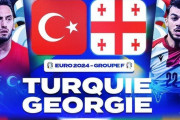 ◆EURO◆F組1節 トルコ×ジョージア 1-1の後半ギュレルのゴラッソと猛攻ジョージアのCKからカウンターを無人のGに決めて3-1！トルコが白星発進！