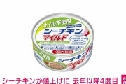 シーチキン　去年以降4度目の値上げ