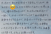 36歳童貞だけど、15日のバイト最終日に同じバイト先のちょっと気になってる女の子にラブレターを渡した結果・・・