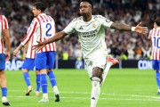 レアル・マドリード、ヴィニシウス2発などアトレティコとのダービー戦で3-2勝利！首位バルセロナを追走