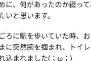 突然トイレへ連れ込まれた恐怖体験がガチでヤバい・・・