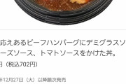 【朗報】セブンイレブン新商品の「ビーフハンバーグ丼」、まじで美味そうと話題に
