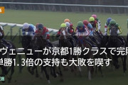 ラヴェニューが京都1勝クラスで完敗 単勝1.3倍の支持も大敗を喫す