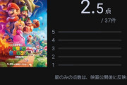【悲報】映画マリオ、日本で大不評。Yahoo映画レビュー2.5点