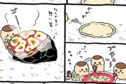 【画像】ちいかわ、ピザを作る