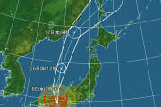 台風7号、近畿に5年ぶり上陸985hPa