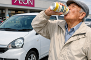 イオンの駐車場でおじいちゃんが缶ビール一気飲みしてそのまま車に乗り込んでてワロタw