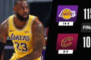 レブロンが古巣CLE相手に46得点(3P7/11)の大暴れ！LAL3連勝