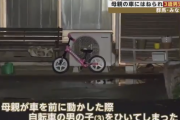 【悲報】 GWにジッジとバッバの家に遊びに来てた3歳の男の子、母親に轢かれて死亡