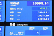 【新型コロナ】日経平均、20000円割れでオワタ・・・