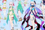 【FGO】ReDrop/おつまみさんの水着カーマちゃんの設定イラスト！！　最後の水着は斬新すぎますよねw