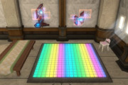 【FF14】内装でマリオカートのレインボーロードが作れそう！？パッチ6.35でゲーミング床が実装にｗｗｗｗｗｗ