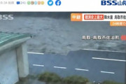 【悲報】鳥取さん､台風7号の大雨で橋の崩落相次ぐ