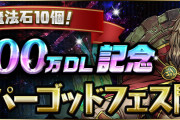 【パズドラ】ニノチャレ報酬「無料スーパーゴッドフェスガチャ15回」配布きたー！！